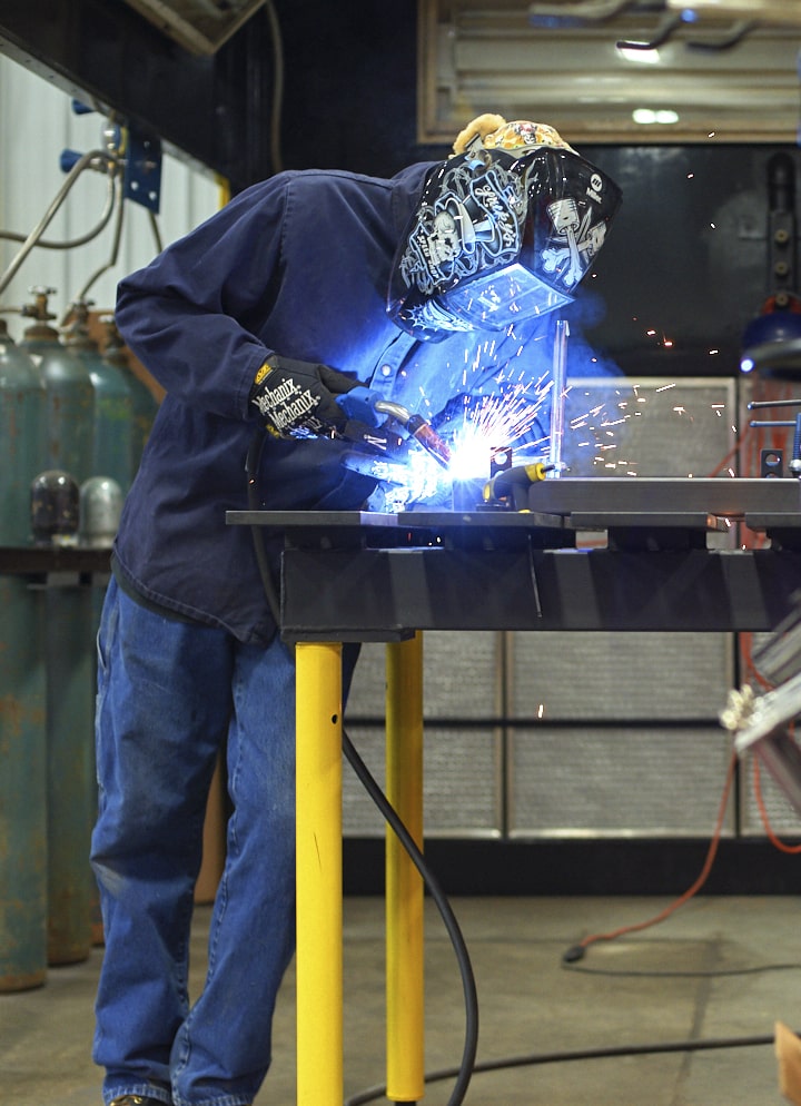 Behind the scenes at Hi5, welding tables