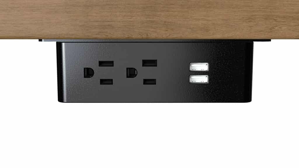 Slick power add-on with two USB and two outlets