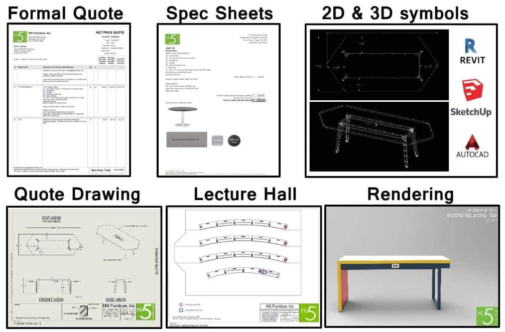 Specs and quote document examples