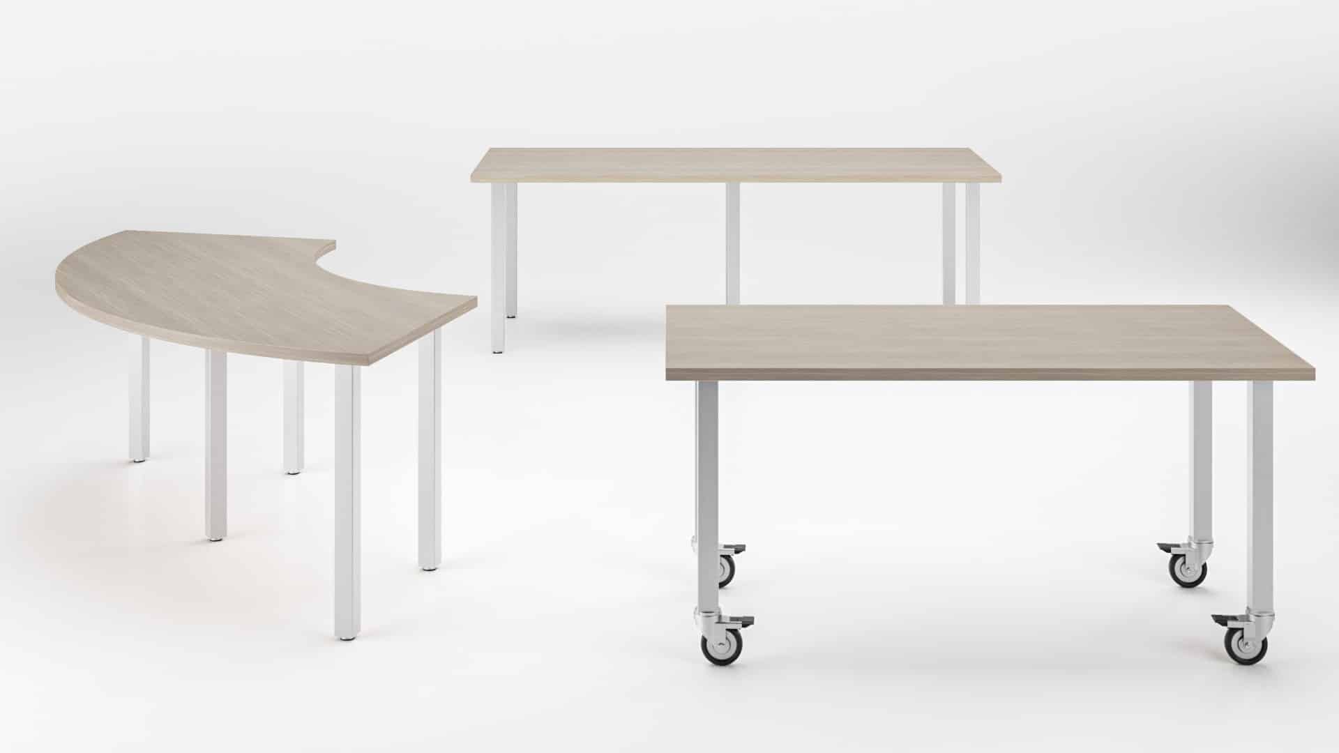 Coby Post training tables - rectangular and arch