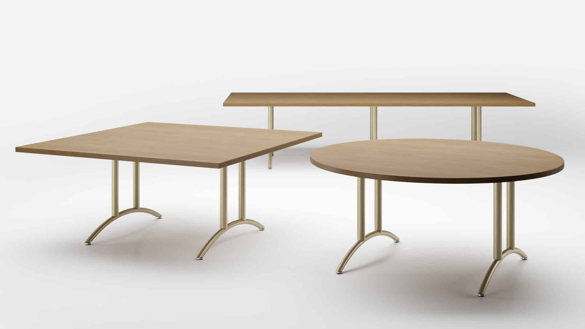Gateway meeting tables, round, rectangular and square